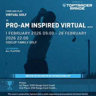 🌊 Pebble Beach Pro-Am Virtual Challenge ⛳️

This month, we’re bringing one of golf’s most iconic events to Sidcup Family Golf!

Inspired by the AT&T Pebble Beach Pro-Am, take on the famous Pebble Beach Front 9 in our FREE virtual golf competition.

Play via the app
Blue tees
Unlimited entries all month
Best score wins
 
🏆 Prizes

🥇 £100 Range Card Credit

🥈 £50 Range Card Credit

🥉 Pack of 12 Golf Balls

 Think you can top the leaderboard? Get swinging! ⛳️🔥