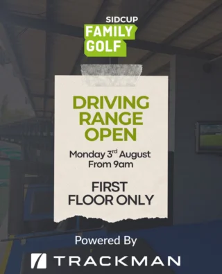 We’re back! ⛳

From Monday 3rd August at 9am, our Driving Range will reopen on a walk-in only basis, with the first floor available while we continue the next stage of our exciting refurbishment.

Firstly, we’d like to say a huge thank you to everyone for your patience, support and understanding throughout the closure. We’re incredibly excited about the improvements we’re making and can’t wait to share the finished result with you.

As this is a soft launch, we’ll be easing back into operations while we continue work behind the scenes. Please note:
• Walk-ins only (no bay bookings)
• First floor only
• There is currently no disabled access to the driving range while refurbishment works continue. We sincerely apologise for any inconvenience this may cause and appreciate your understanding.

We can’t wait to welcome you back… 

See you from 9am on Monday! 💚
